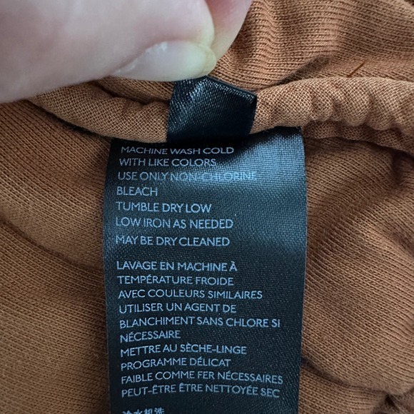 Free People Dolman Quilted Jacket Womens Small Burnt Orange Zip Up Mock Neck - Picture 10 of 11